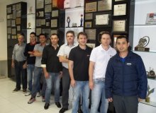 Time Compradores Scherer: Admilson, Ant&ocirc;nio, Cust&oacute;dio, Leandro, Pinheiro, Marcos, Cidimar e F&aacute;bio