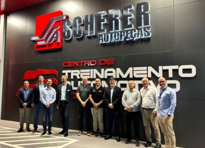 Scherer Autope&ccedil;as recebe executivos globais e sul-americanos da MAHLE para fortalecer parceria estra