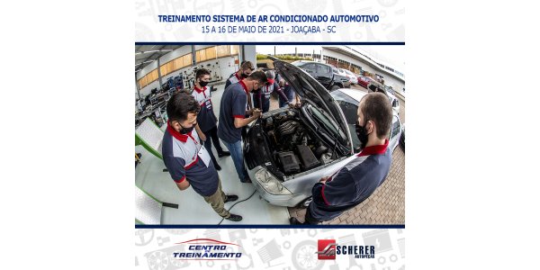 Treinamento de Sistemas de Ar Condicionado Automotivo &eacute; realizado nos dias 15 e 16 de Maio/2021