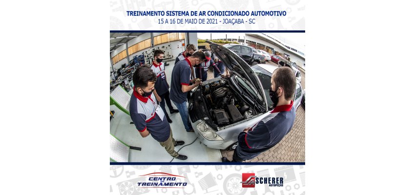 Treinamento de Sistemas de Ar Condicionado Automotivo &eacute; realizado nos dias 15 e 16 de Maio/2021