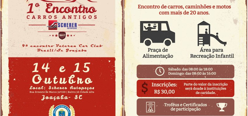 1&ordm; Encontro de Carros Antigos Scherer Autope&ccedil;as